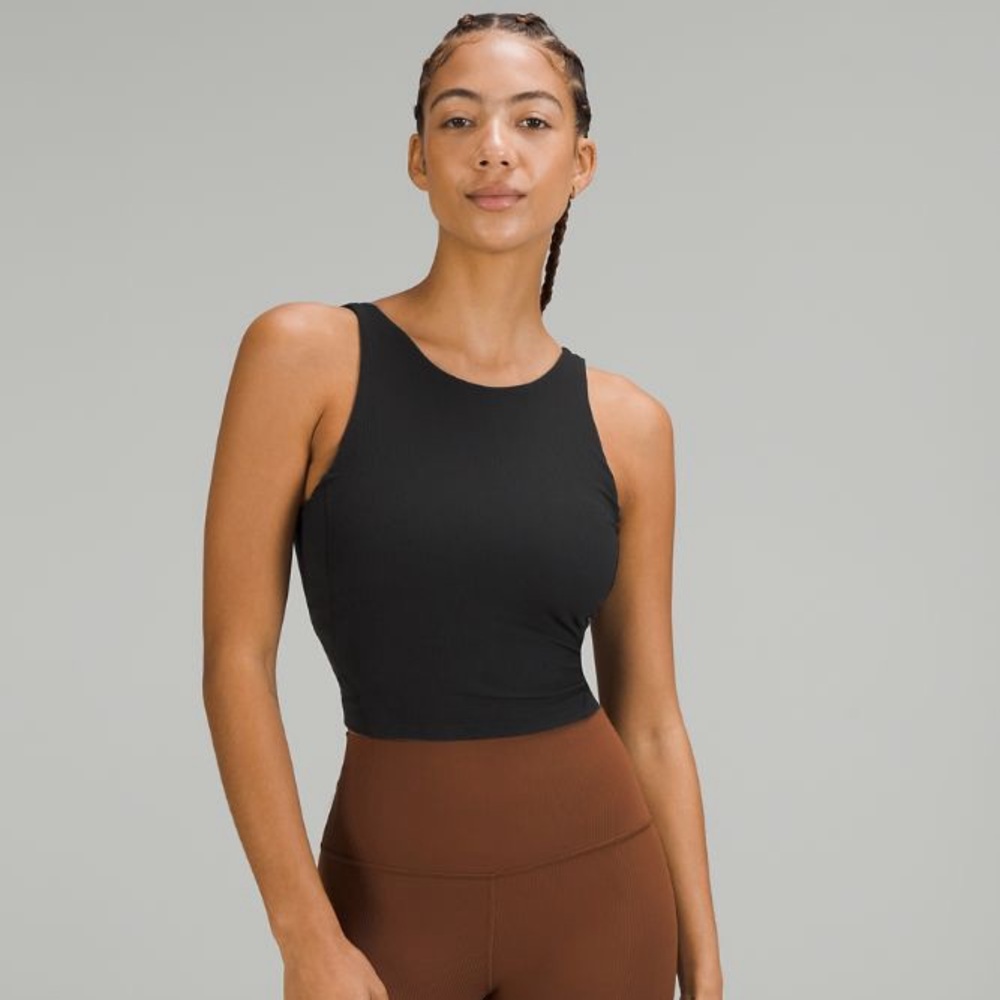 SOLD OUT - lululemon Align™ Ribbed High-Neck Tank Top - Black - Size 6
